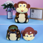Reusable Food-Grade PP + PET Plastic Cartoon Storage Jar