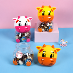 Reusable Food-Grade PP + PET Plastic Cartoon Storage Jar