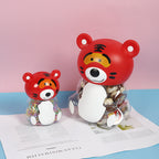 Reusable Food-Grade PP + PET Plastic Cartoon Storage Jar
