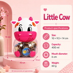 Reusable Food-Grade PP + PET Plastic Cartoon Storage Jar