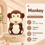 Reusable Food-Grade PP + PET Plastic Cartoon Storage Jar