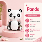 Reusable Food-Grade PP + PET Plastic Cartoon Storage Jar