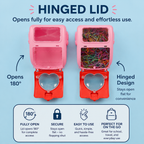 Reusable Food-Grade PP + PET Plastic Cartoon Storage box