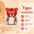 Tarro plástico caricatura PP+PET grado alimenticio